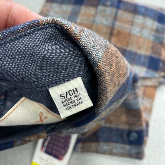 NEW Weatherproof Vintage Men's S Button-Front Plaid Flannel Shirt  #L75 - Picture 8 of 11